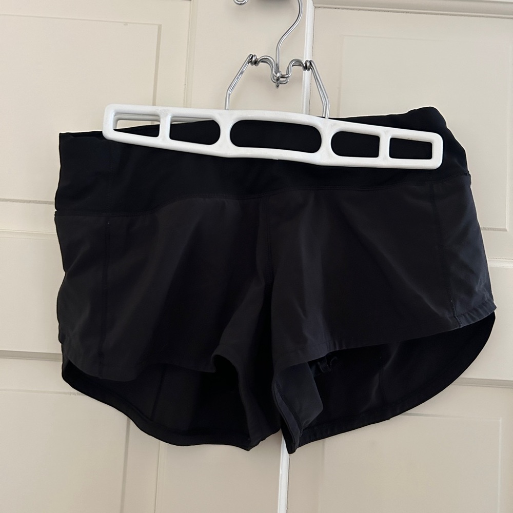 Lululemon speed up short black size 2